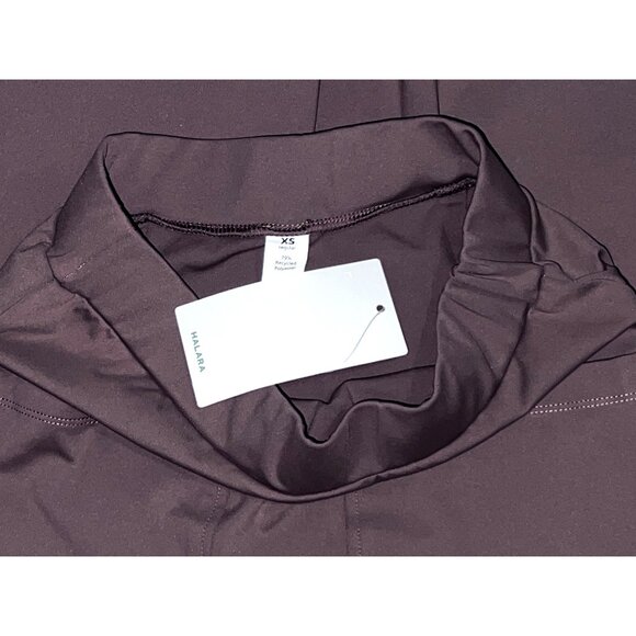 Halara High Waisted Midi Casual Work Cargo Skirt Sz XS Brown Stretch - Picture 3 of 13